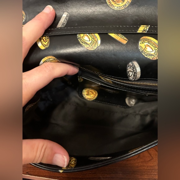 Moschino coin print leather crossbody bag - Picture 5 of 10